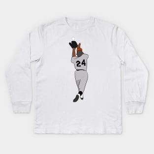 Willie Mays Kids Long Sleeve T-Shirt